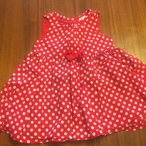 Red and white polka dot H&M dress